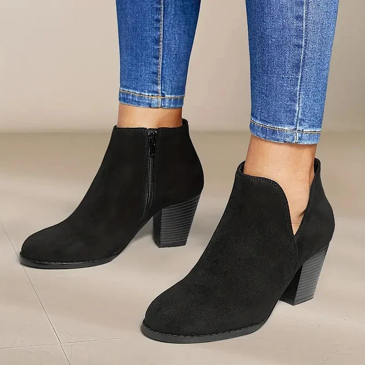 Alexe™ | Women's Ankle Boots With Chunky Heel