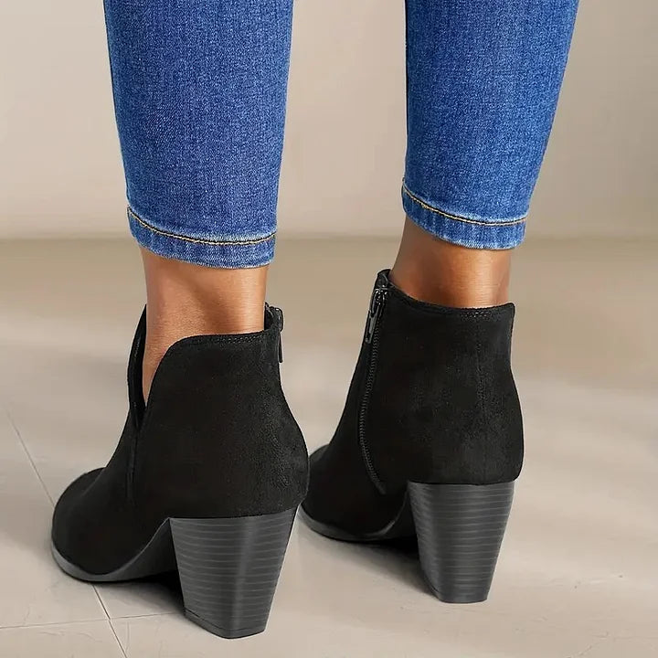 Alexe™ | Women's Ankle Boots With Chunky Heel