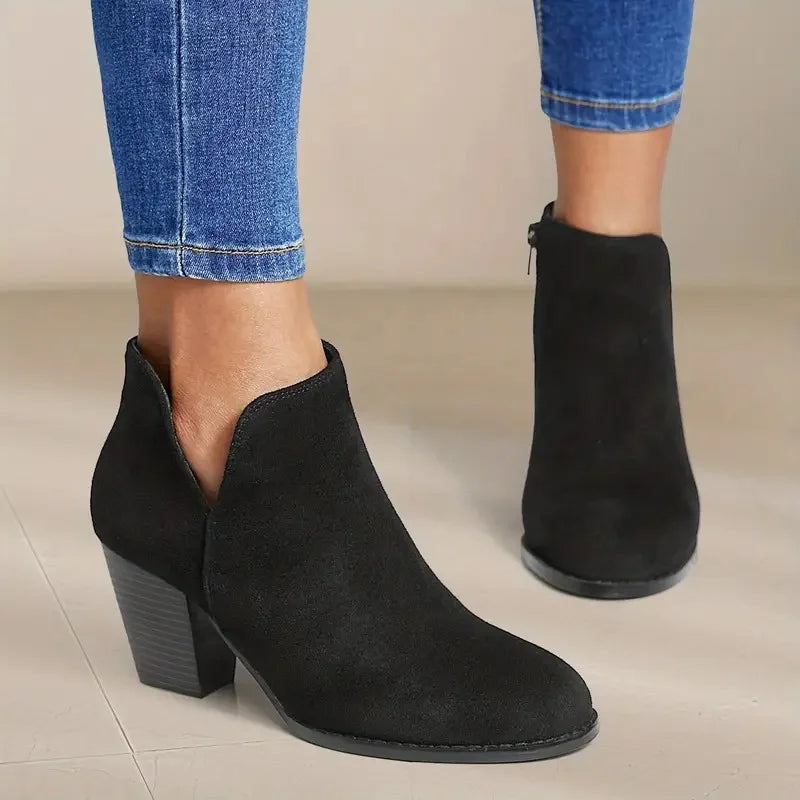 Alexe™ | Women's Ankle Boots With Chunky Heel